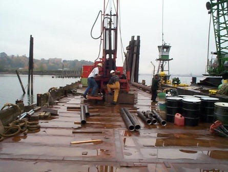 barge drill photo